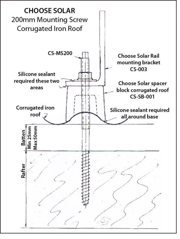 Mounting Screw 200mm - Image 4