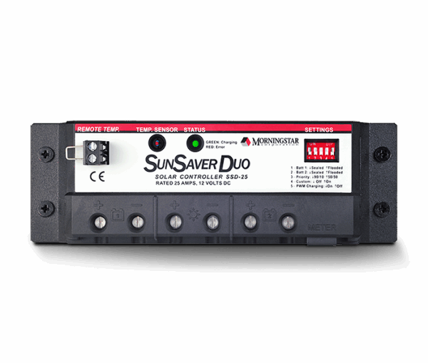 SUNSAVER DUO™ CONTROLLER 25 amps / 12 volts
